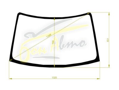 Стекло лобовое MAZDA AZ-WAGON 2003-2008 (MJ21S) 
Бренд: BSG с зеленой полосой