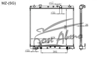 Радиатор FORD FREDA 1995-2005 (SG) (WLT) 
Бренд: TONGSHI PL26AT
