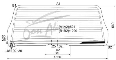 Стекло заднее с обогревом TOYOTA SEQUOIA 2000-2007 (UCK35) 
Бренд: BENSON