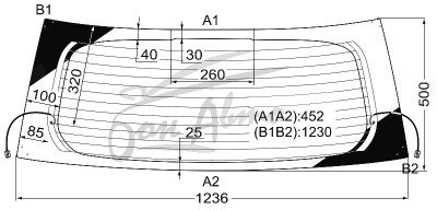 Стекло заднее с обогревом TOYOTA ISIS 2004-2017 (ANM10) 
Бренд: BSG