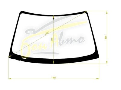 Стекло лобовое BMW 3-SERIES 1999-2005 (E46-4d sed) 
Бренд: КМК с синей полосой