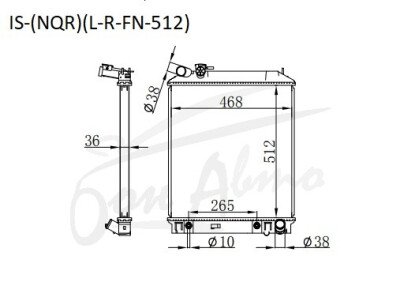Радиатор MAZDA TITAN-ELF 1993-2006 (NKR)(2000-)(L-R-FN-512) (4HK,4JB,4JJ) 
Бренд: TONGSHI PL36AT