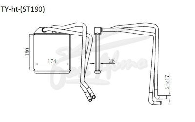 Радиатор отопителя TOYOTA CARINA 1992-1996 (ST190) 
Бренд: TONGSHI AL26