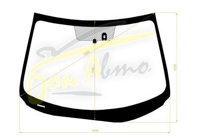 Стекло лобовое MAZDA 3 2008-2013 (BL-LHD) место под датчик дождя 
Бренд: BSG с зеленой полосой