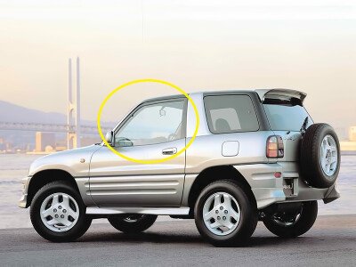 Стекло боковое TOYOTA RAV 4 2000-2005 (ACA20-3d) FD/LH 
Бренд: BSG