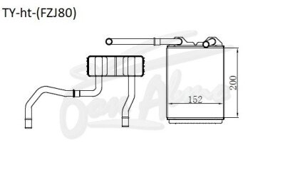 Радиатор отопителя TOYOTA LAND CRUISER 1990-1997 (FZJ80) 
Бренд: TONGSHI AL48