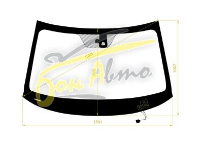 Стекло лобовое MITSUBISHI OUTLANDER 2012- (GF-LHD) обогрев щеток, место под 1 камеру, 
Бренд: BENSON