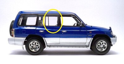Стекло боковое MITSUBISHI PAJERO 1991-1999 (V46-5d) RD/RH 
Бренд: BSG Тонированное