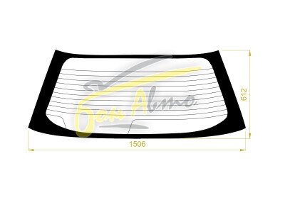 Стекло заднее с обогревом MITSUBISHI RVR 1991-1997 (N11,N21) 
Бренд: ZDG