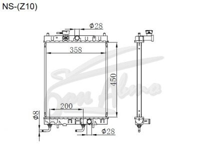 Радиатор NISSAN CUBE 1998-2002 (Z10) (CG,CGA) 
Бренд: TONGSHI PL16AT