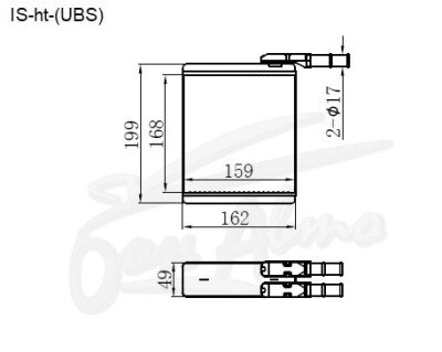 Радиатор отопителя HONDA HORIZON 1994-1999 (UBS25) 
Бренд: TONGSHI AL48