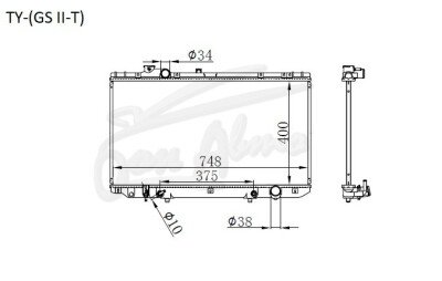 Радиатор LEXUS GS 1997-2004 (JZS160)(turbo) (2JZ) 
Бренд: TONGSHI PL16AT