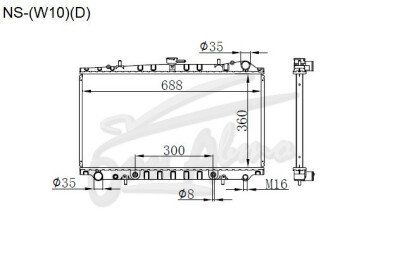 Радиатор NISSAN AVENIR 1990-1998 (W10)(dies) (CD20) 
Бренд: TONGSHI PL26AT