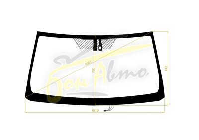 Стекло лобовое TOYOTA LAND CRUISER PRADO 2009-2023 (GRJ150-LHD) место под датчик дождя 
Бренд: ZDG с синей полосой