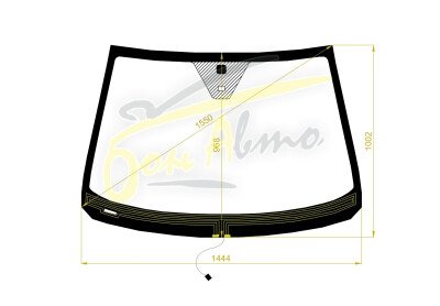 Стекло лобовое CHEVROLET CAPTIVA 2006-2015 (C100-LHD) обогрев щеток, место под датчик дождя, 
Бренд: КМК с синей полосой