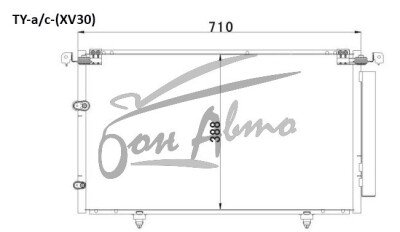 Радиатор кондиционера LEXUS ES 2001-2006 (MCV30) 
Бренд: TONGSHI AL16