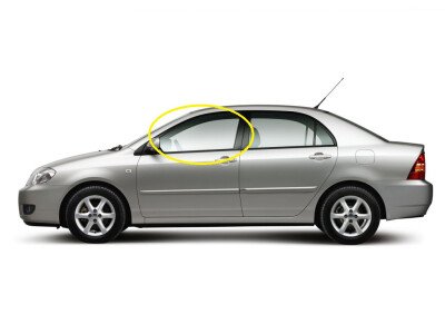 Стекло боковое TOYOTA COROLLA 2000-2006 (NZE120) FD/LH 
Бренд: BSG