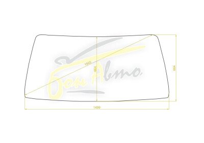 Стекло лобовое MAZDA BONGO BRAWNY 1983-1999 (SR) 
Бренд: YHG с синей полосой