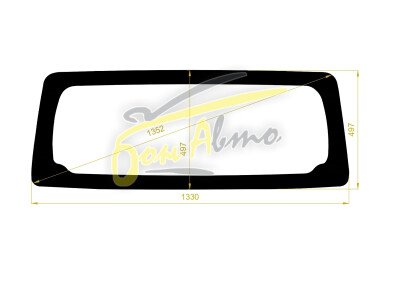 Стекло заднее TOYOTA LITE ACE 2008- (S400-б/обогр) 
Бренд: ZDG