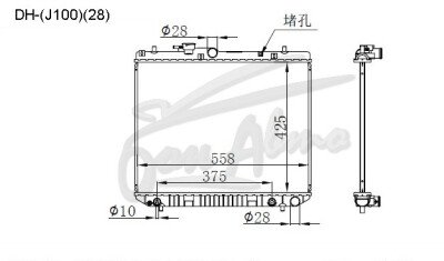Радиатор DAIHATSU TERIOS LUCIA 2002-2003 (J111G)(28) (EF) 
Бренд: TONGSHI AL26AT