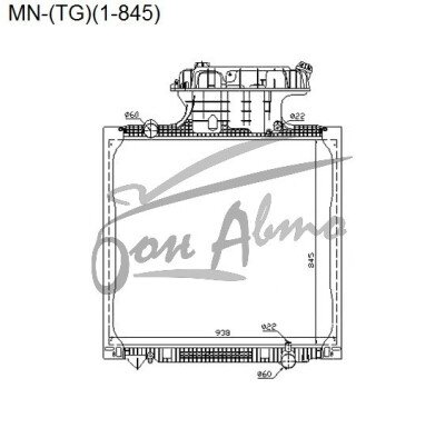 Радиатор MAN TG-SERIES 2000- ()(1-845) 
Бренд: TONGSHI PL48MT