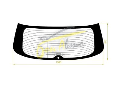 Стекло заднее с обогревом VOLKSWAGEN TIGUAN 2007-2016 (5N1) 1 отверстие 
Бренд: BENSON