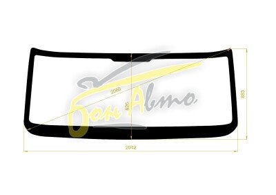 Стекло лобовое NAVISTAR 3200 2008- (3200-8000-LHD-2042*883*) молдинг, 
Бренд: BENSON