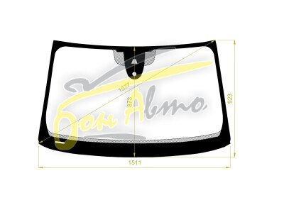 Стекло лобовое AUDI Q5 2017- () место под 1 камеру, место под датчик дождя, 
Бренд: КМК