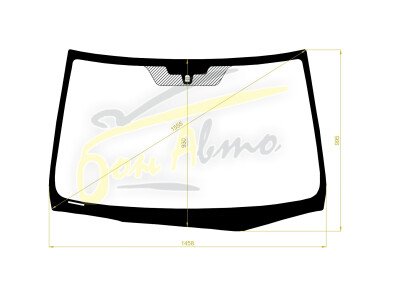 Стекло лобовое ACURA TL 2004-2008 (UC1-LHD) 
Бренд: BSG с зеленой полосой