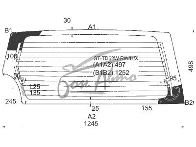 Стекло заднее с обогревом SUZUKI ESCUDO 1997-2005 (TD52) 
Бренд: BENSON Тонированное