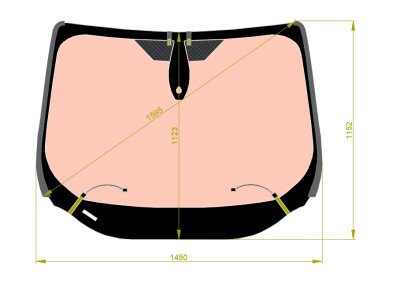 Стекло лобовое FORD ESCAPE 2012-2019 () полный обогрев 
Бренд: КМК