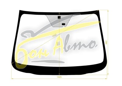 Стекло лобовое SsangYong KORANDO 2011- () место под датчик дождя, 
Бренд: КМК с синей полосой