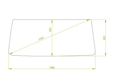 Стекло лобовое IVECO EUROTECH 1991- (1986*822) 
Бренд: КМК с синей полосой