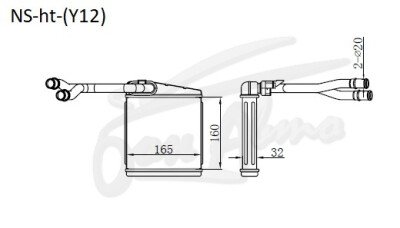 Радиатор отопителя MAZDA FAMILIA WAGON 2006-2018 (Y12) (MR,HR,CR) 
Бренд: TONGSHI AL32