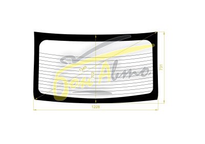 Стекло заднее с обогревом DACIA LOGAN 2012- (L8-4d sed) 
Бренд: BENSON