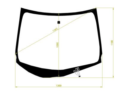 Стекло лобовое HONDA FREED 2008-2016 (GB3-RHD) обогрев щеток 
Бренд: BENSON с синей полосой