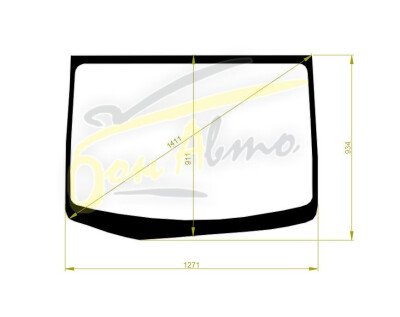 Стекло лобовое SUBARU STELLA CUSTOM 2011-2014 (LA100-RHD) 
Бренд: BENSON с синей полосой