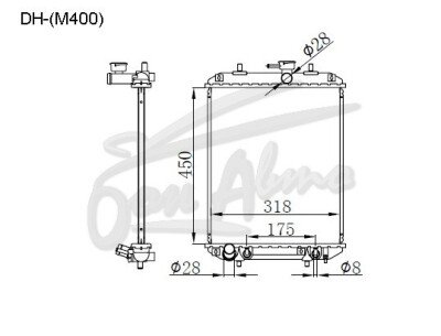 Радиатор SUBARU DEX 2008-2012 (M400) (3SZ) 
Бренд: TONGSHI AL26AT