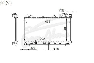 Радиатор SUBARU FORESTER 1996-2002 (SF5-9) (EJ20-25) 
Бренд: TONGSHI AL26AT