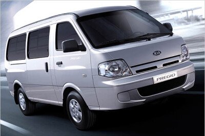 Стекло лобовое KIA PREGIO 2003- () 
Бренд: BENSON с синей полосой