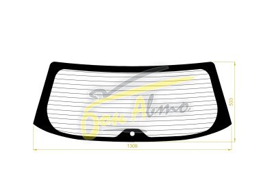 Стекло заднее с обогревом SUBARU FORESTER 2018-2024 (SK5) 1 отверстие 
Бренд: BENSON Тонированное