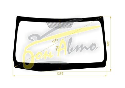 Стекло лобовое HONDA N-WGN 2019- (JH3-4-RHD) 
Бренд: BENSON с синей полосой