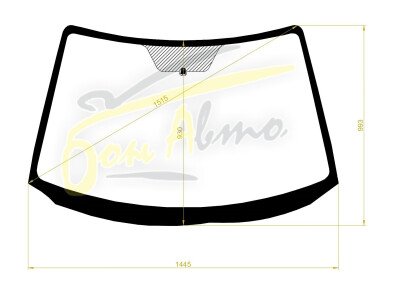 Стекло лобовое MAZDA AXELA 2003-2009 (BK-RHD) 
Бренд: BENSON с синей полосой