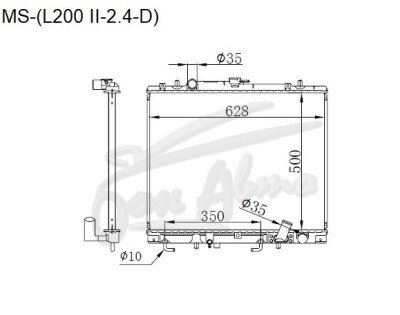 Радиатор MITSUBISHI STRADA 1997-1999 (K74T) (4D56) 
Бренд: TONGSHI PL32AT