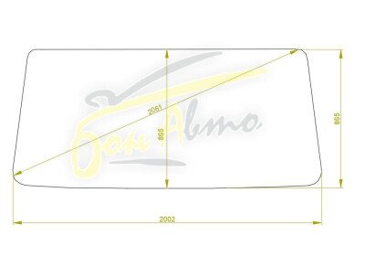 Стекло лобовое ISUZU FORWARD 1994- (FTR-std-2002*865*2061) 
Бренд: ZDG с серой полосой