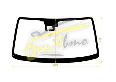 Стекло лобовое MAZDA FAMILIA 2018- (NCP165M-RHD-2019) место под 1 камеру 
Бренд: BENSON с синей полосой