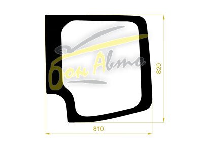 Стекло заднее с обогревом MERCEDES SPRINTER 2006-2018 (W906-RH-большой вырез) 
Бренд: КМК