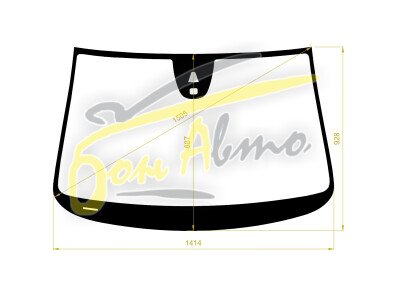 Стекло лобовое VOLKSWAGEN PASSAT 2010-2015 (B7) место под 1 камеру, место под датчик дождя, 
Бренд: КМК с синей полосой