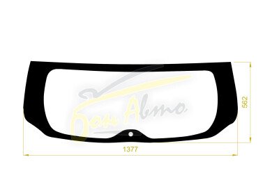 Стекло заднее с обогревом SUBARU OUTBACK 2014-2021 (BS-5d wag) 1 отверстие молдинг, 
Бренд: BENSON Тонированное