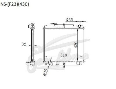 Радиатор NISSAN ATLAS 1991-2007 (F23)(430) (TD,QD,BD,ED) 
Бренд: TONGSHI AL32MT